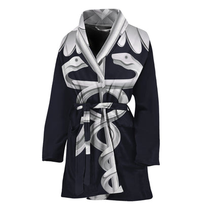 Caduceus Symbol Of Medicine Print Women's Bathrobe