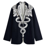 Caduceus Symbol Of Medicine Print Women's Blazer