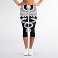 Caduceus Symbol Of Medicine Print Women's Capri Leggings