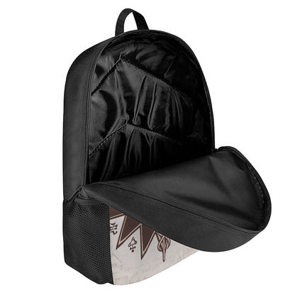 Caduceus Symbol Print 17 Inch Backpack