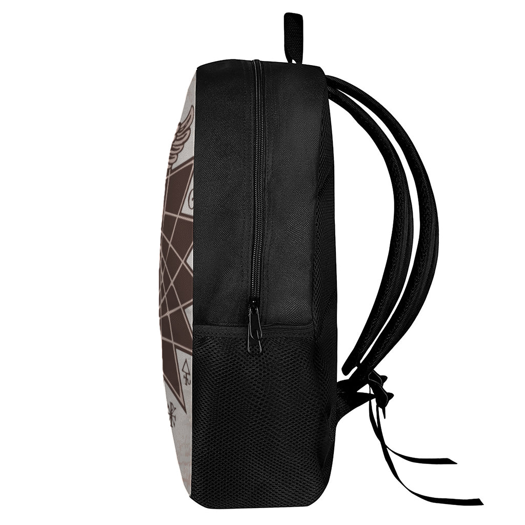 Caduceus Symbol Print 17 Inch Backpack