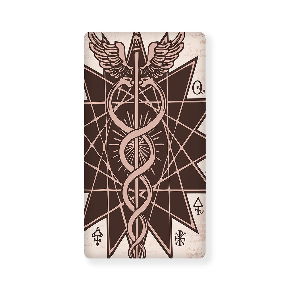Caduceus Symbol Print Baby Crib Sheet