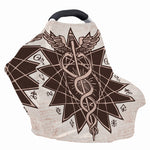 Caduceus Symbol Print Baby Seat Cover