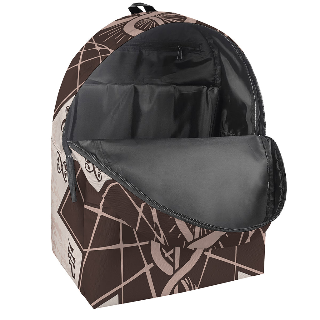 Caduceus Symbol Print Backpack