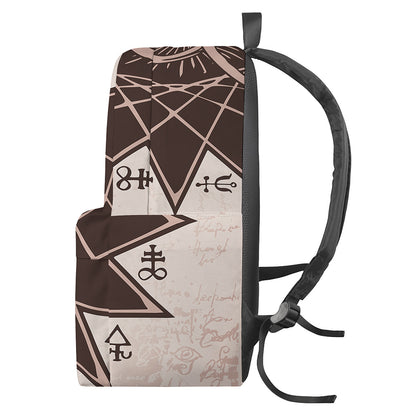 Caduceus Symbol Print Backpack