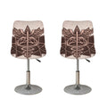 Caduceus Symbol Print Bar Stool Covers