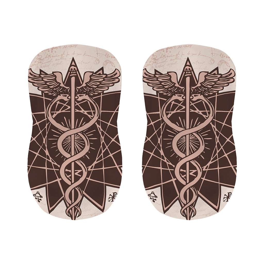 Caduceus Symbol Print Bar Stool Covers
