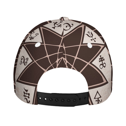Caduceus Symbol Print Baseball Cap