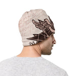 Caduceus Symbol Print Beanie