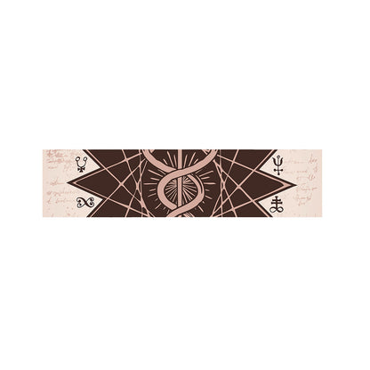 Caduceus Symbol Print Bed Runner