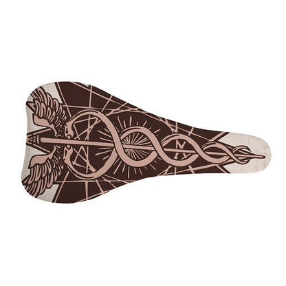 Caduceus Symbol Print Bicycle Seat Cover