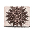 Caduceus Symbol Print Bifold Wallet