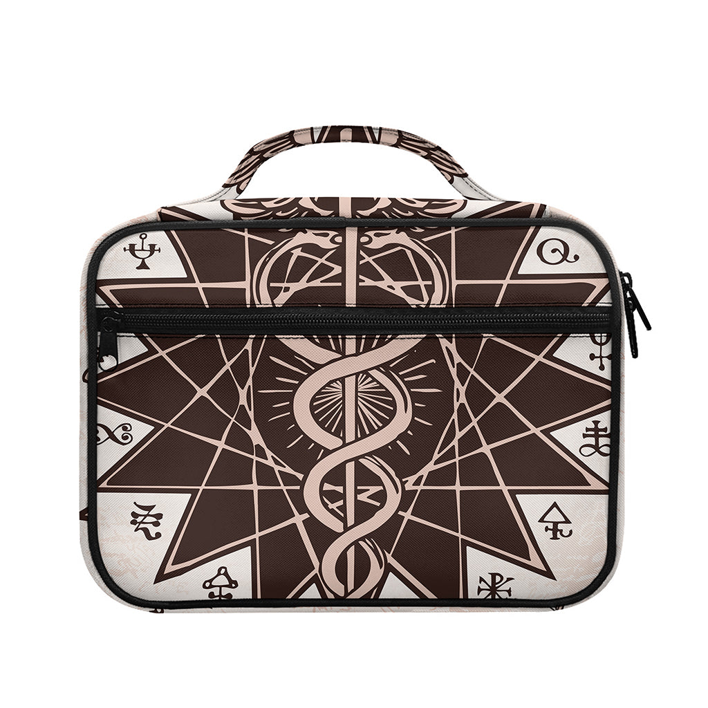 Caduceus Symbol Print Briefcase Bible Bag