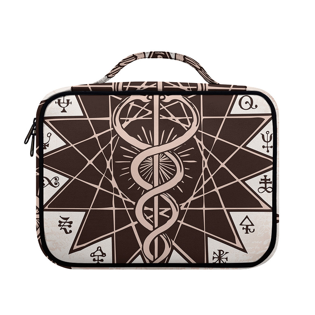 Caduceus Symbol Print Briefcase Bible Bag