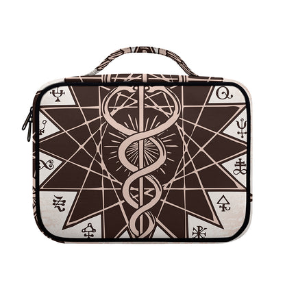 Caduceus Symbol Print Briefcase Bible Bag