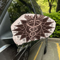 Caduceus Symbol Print Car Side Mirror Covers