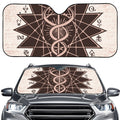 Caduceus Symbol Print Car Windshield Sun Shade