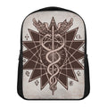 Caduceus Symbol Print Casual Backpack