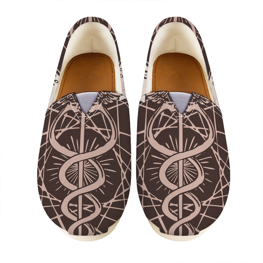 Caduceus Symbol Print Casual Shoes