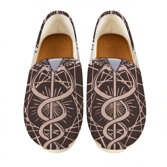 Caduceus Symbol Print Casual Shoes