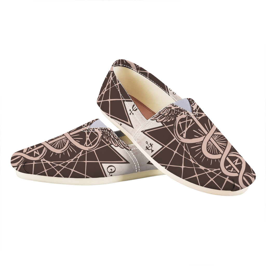 Caduceus Symbol Print Casual Shoes