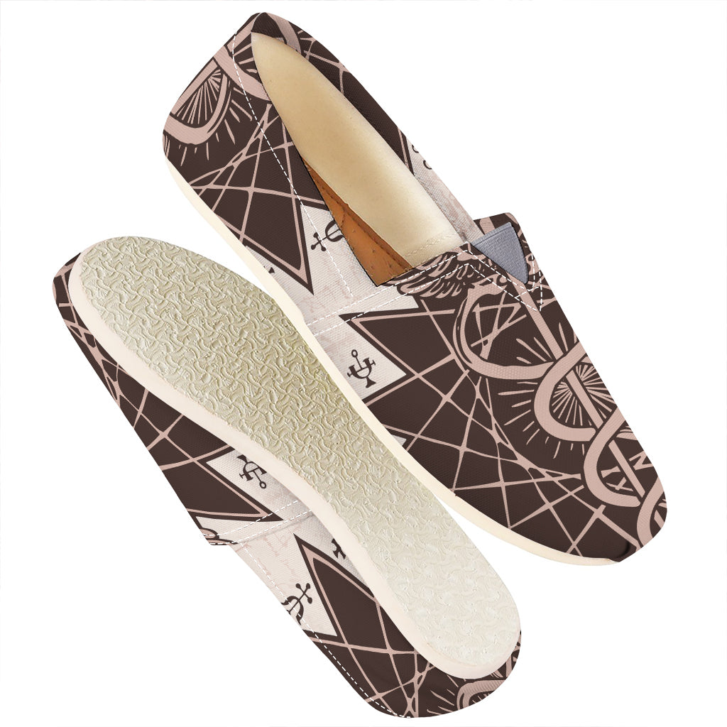 Caduceus Symbol Print Casual Shoes
