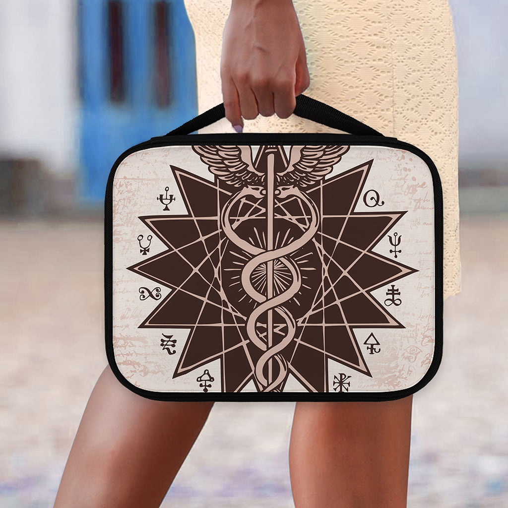 Caduceus Symbol Print Classic Bible Case