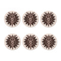 Caduceus Symbol Print Coaster Set