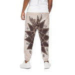 Caduceus Symbol Print Cotton Pants