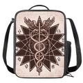 Caduceus Symbol Print Crossbody Lunch Bag