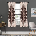 Caduceus Symbol Print Grommet Curtain Panels