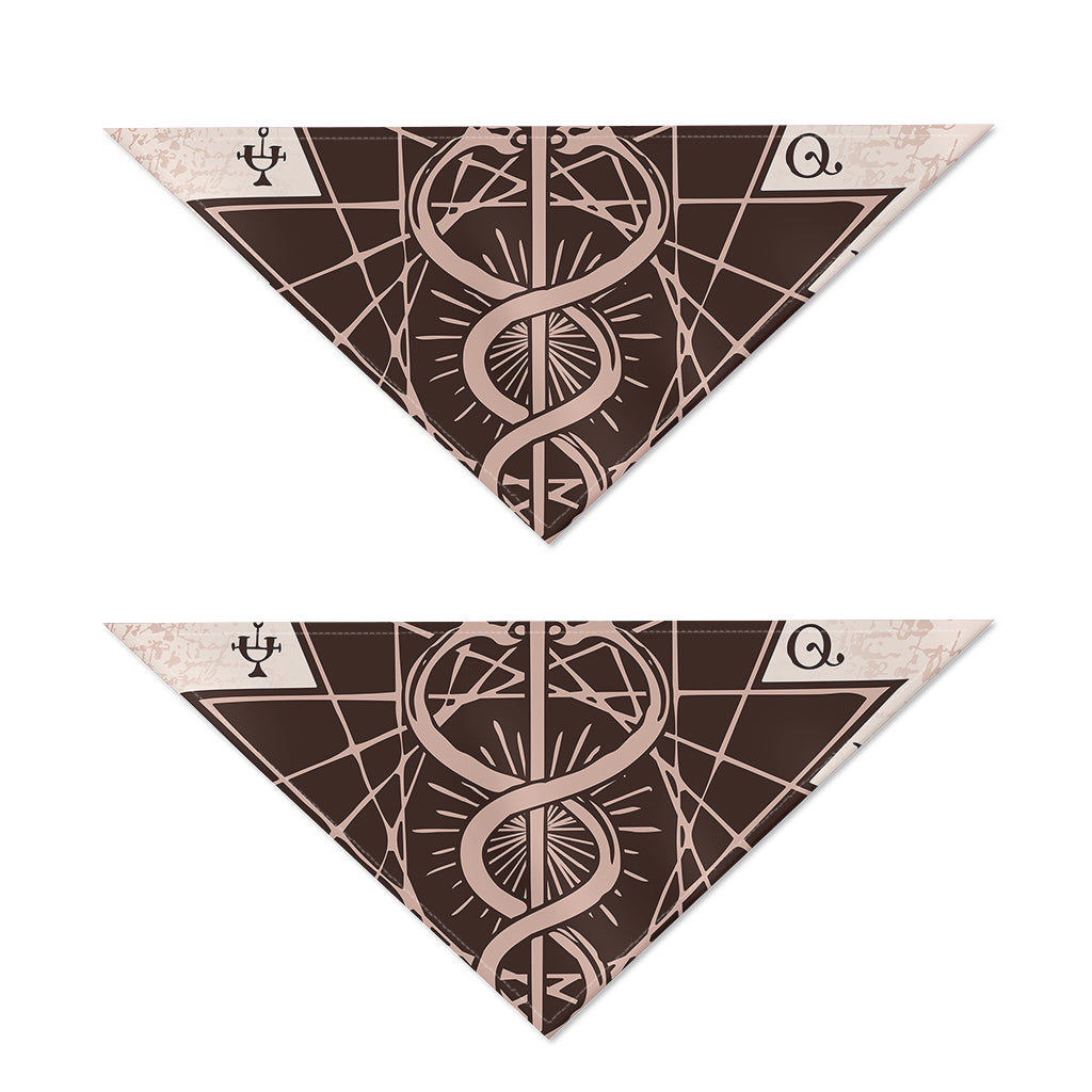 Caduceus Symbol Print Dog Bandana