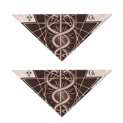 Caduceus Symbol Print Dog Bandana