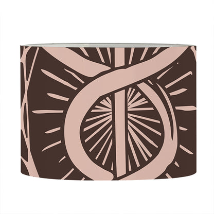 Caduceus Symbol Print Drum Lamp Shade