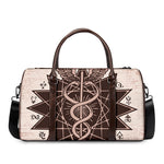 Caduceus Symbol Print Duffle Bag