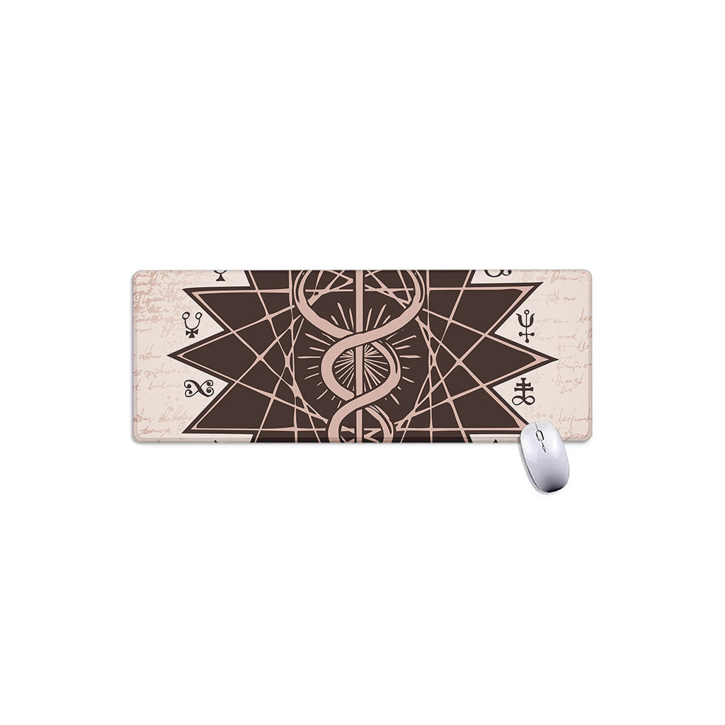 Caduceus Symbol Print Extended Mouse Pad