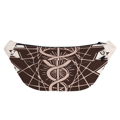 Caduceus Symbol Print Fanny Pack