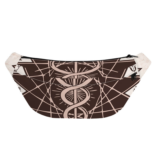 Caduceus Symbol Print Fanny Pack