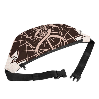 Caduceus Symbol Print Fanny Pack
