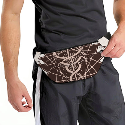 Caduceus Symbol Print Fanny Pack