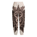 Caduceus Symbol Print Fleece Lined Knit Pants