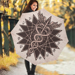 Caduceus Symbol Print Foldable Umbrella