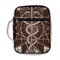 Caduceus Symbol Print Front Pocket Bible Bag