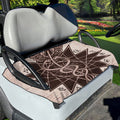 Caduceus Symbol Print Golf Cart Seat Cover