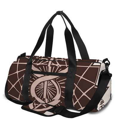 Caduceus Symbol Print Gym Bag