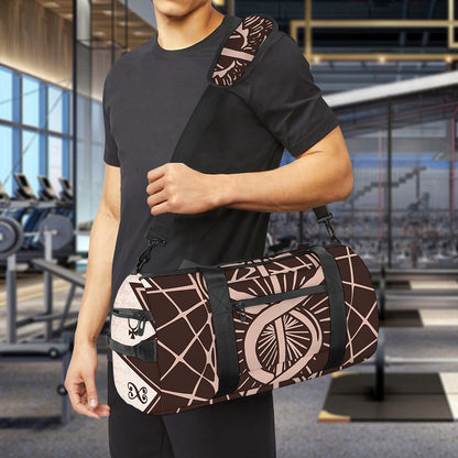 Caduceus Symbol Print Gym Bag