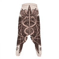 Caduceus Symbol Print Hammer Pants