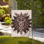 Caduceus Symbol Print House Flag
