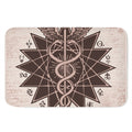 Caduceus Symbol Print Indoor Door Mat