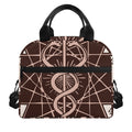 Caduceus Symbol Print Insulated Lunch Bag